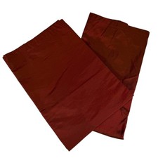 Vintage Ralph Lauren Rossini Silk Euro Sham Burgundy Red Luxury 26x26 Set Of 2