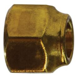 10049 Extra Heavy Hex Short Forged Nut, 5/8 in SAE 45 deg Flare, Brass (2 Pack)