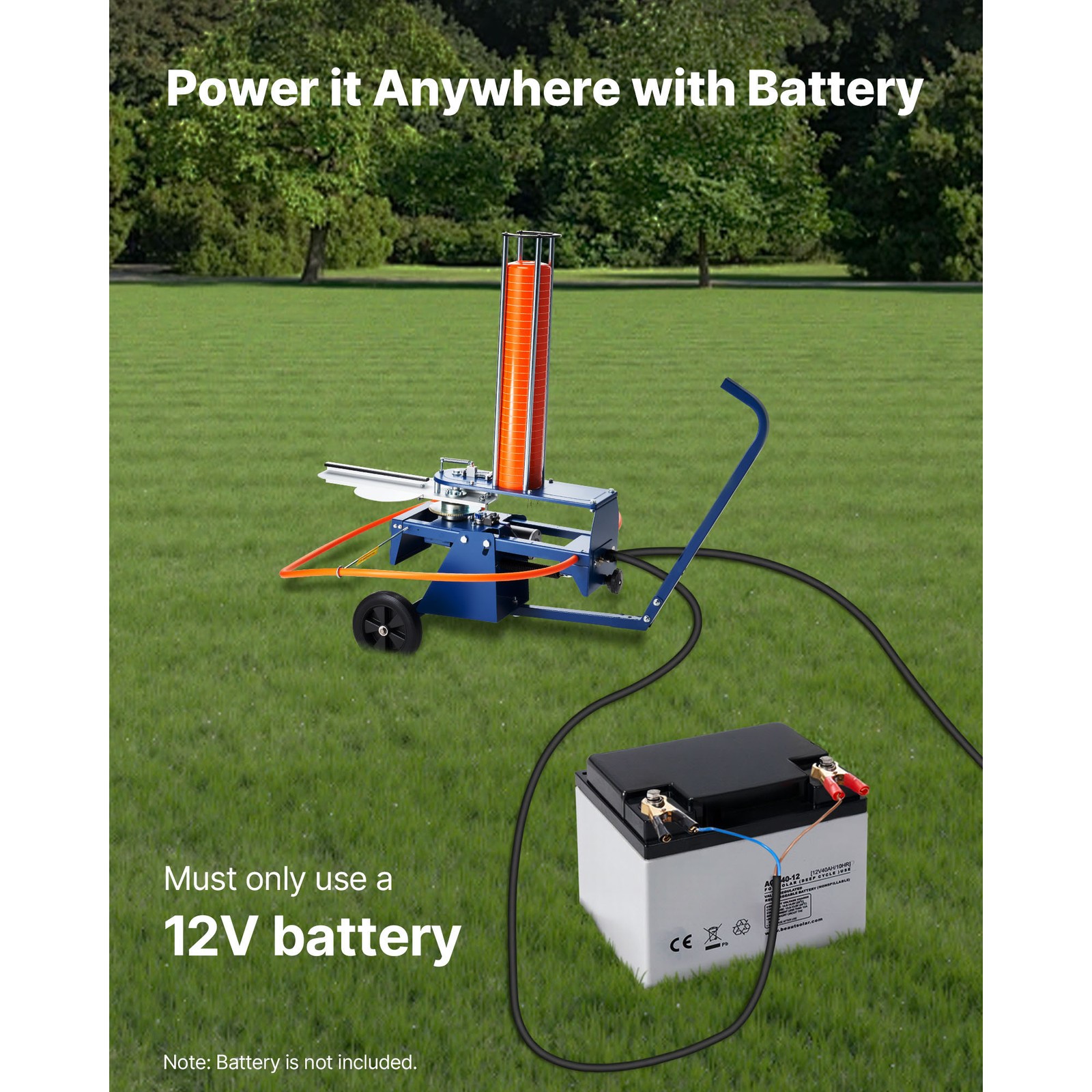 Uimoso Automatic Clay Target Launcher Holds Up to 50 Targets Shooting Practice