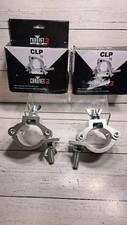 DJ CLP-15 Heavy-Duty/Lightweight Aluminum C-Clamps 2 Pack 1 Missing Wing Nut
