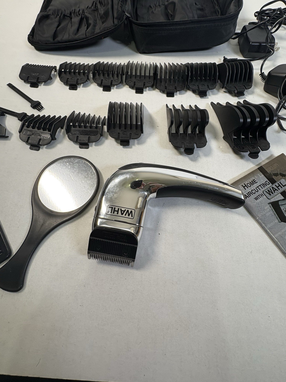 Wahl Self-Cut Chrome Pro Hair Clipper Set Model 79231 – Chrome Handle – Works