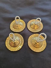 Vintage 4 Pc Brass Finger Cymbals Belly Dancing 