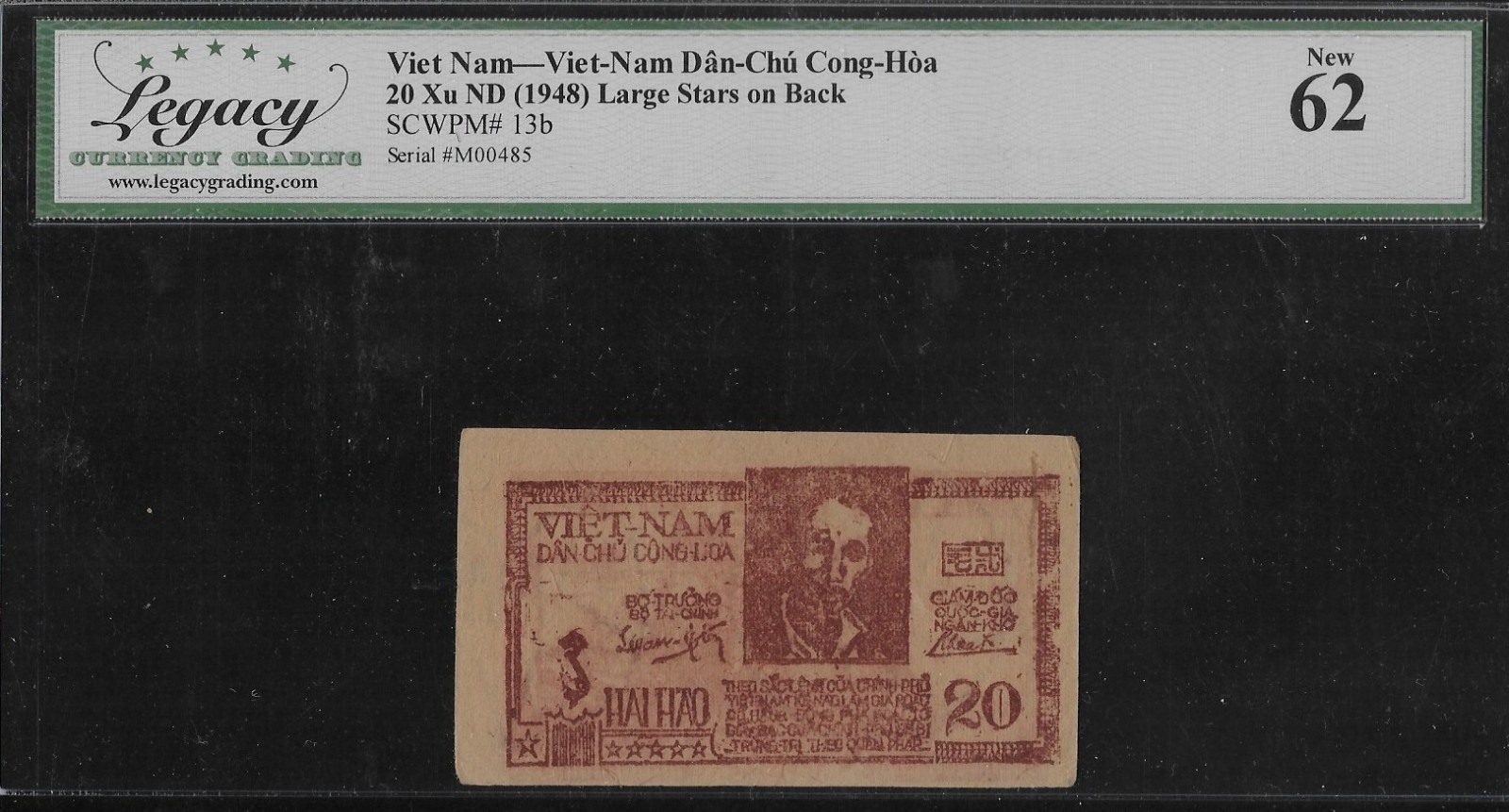 Vietnam P-13b 20 Xu 1948 LCG 62