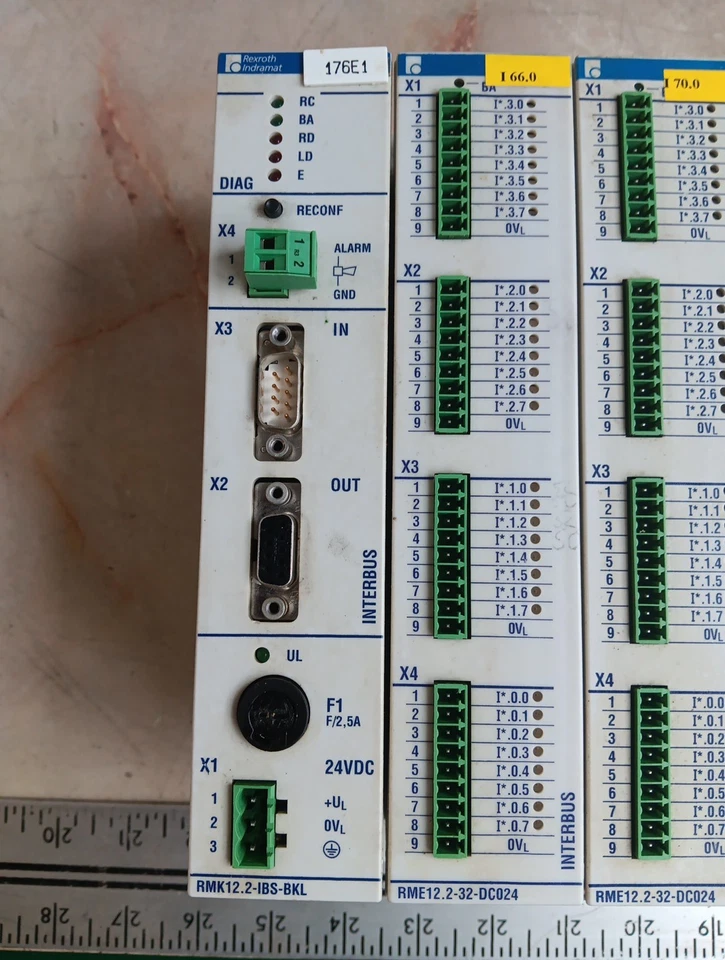 MÓDULO COMM REXROTH INDRAMAT RECO RMK12.2-IBS-BKL (3) RMA12.2-32-DC024 ¡CON BASE! Foto 2 de 4
