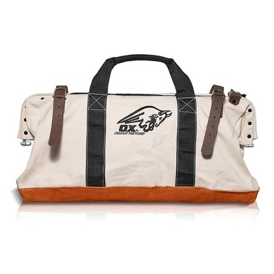 OX Tools Large Canvas Tool Bag 24 Inch Wide with Heavy 24'' 