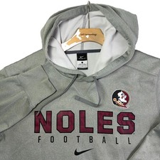 FSU Florida State Seminoles Hoodie Mens Large Nike Therma-Fit NCAA Collegiate
