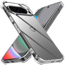 For Google Pixel 10/10 Pro/10 Pro XL Case Clear TPU Shockproof Bumper Slim Cover