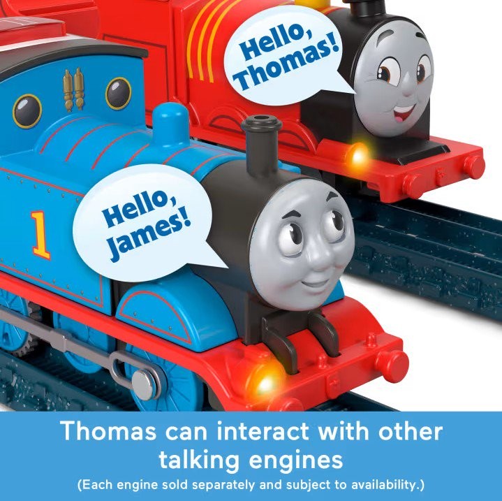 Fisher-Price Thomas & Friends Talking Thomas Train Engine with Sounds &...