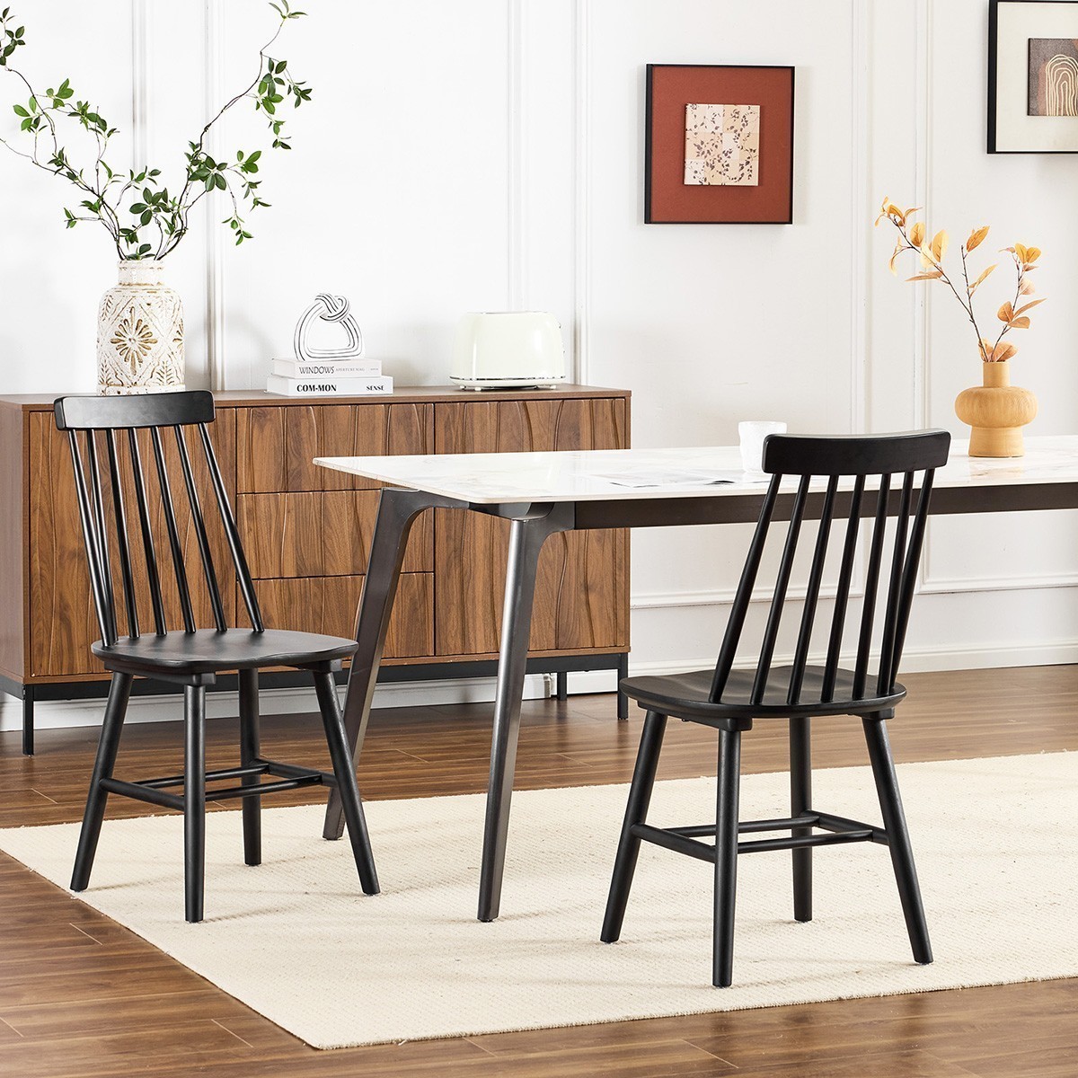 High-Quality Wooden Back Chair-Perfect for Dining Room,Winds
