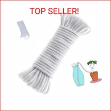 ORIMERC 50 Feet 1/4 inch Self Watering Capillary Wick Cord Vacation Plant Sitter