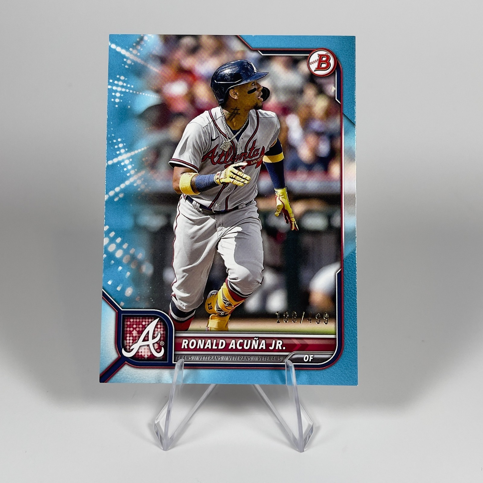 Ronald Acuña Jr. #70 2022 Bowman Sky Blue Parallel  /499 Atlanta