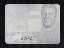 2014-15 ITG Heroes and Prospects Printing Plate Yellow 1/1 Turk Broda HOF 0i5