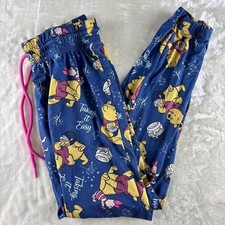Disney Winnie the Pooh Pajama Pants "Taking It Easy" Cozy Blue