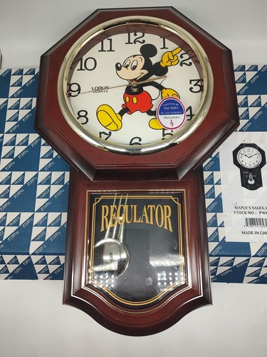 Reloj de Pared Péndulo Disney Mickey Mouse Disney Time Lorus Cuarzo - Imagen 4 de 6
