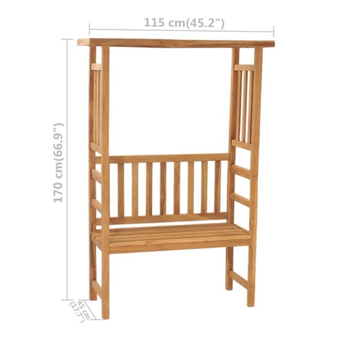 Pergola Gartenpergola Rosenbogen Rankgitter Sitzbank Holzbogen Torbogen Holz - Bild 9 von 32