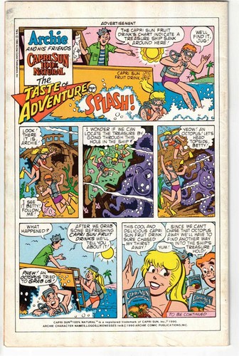 EVERYTHING'S ARCHIE #152 1990 SEXY BIKINI COVER BY DECARLO COPPER AGE NICE! - Picture 2 of 2