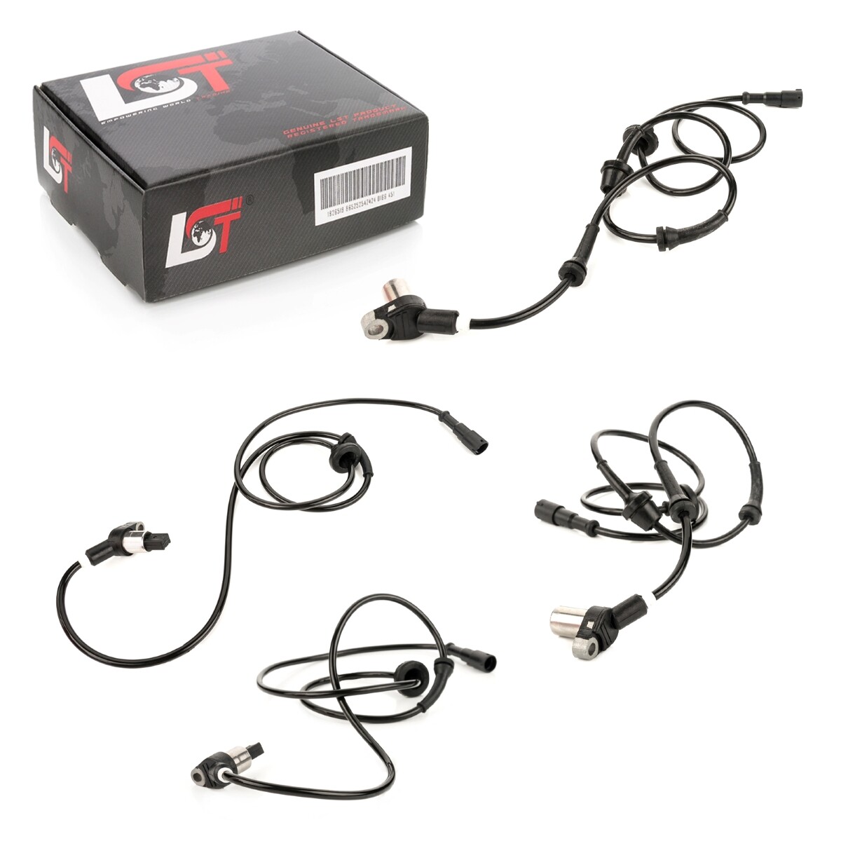4x ABS Sensor Set front rear left right for VW Golf II Jetta from 1990