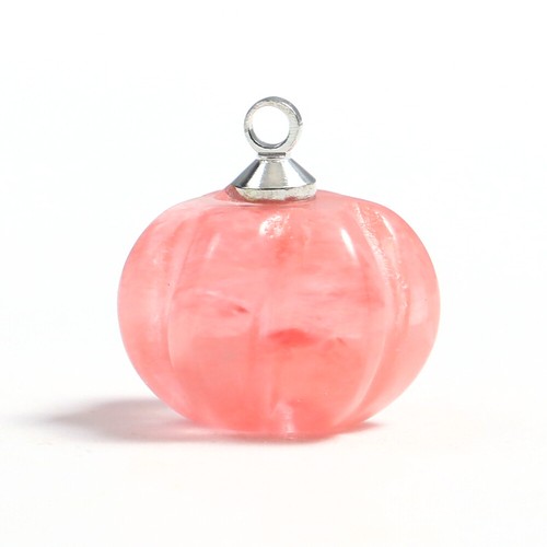 1PC Natural Mini Crystal Pumkin Carved Stone Quartz Pendant Charm Halloween Gift - Picture 47 of 49