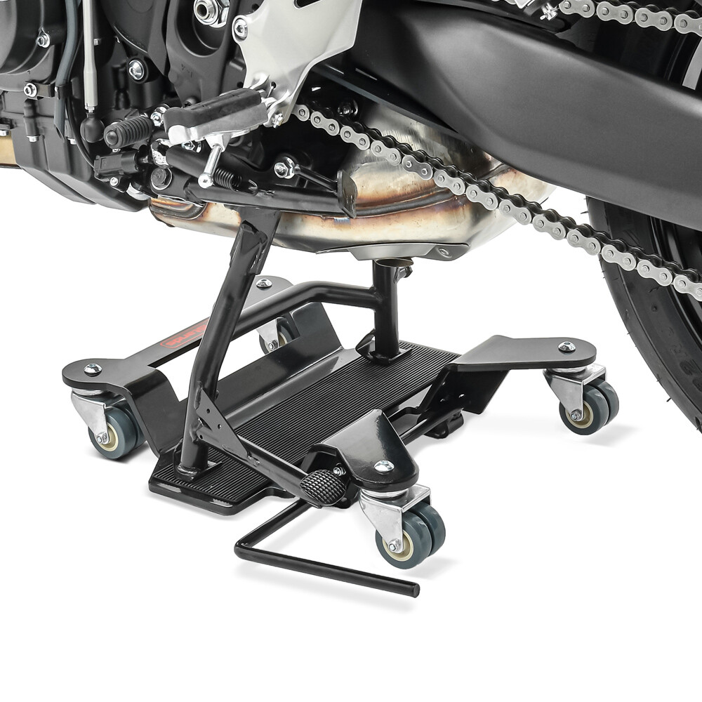 Chariot De Range-moto Pour Yamaha BT 1100 Bulldog – Pour Béquille Centrale – Noir – Neuf Sous Emballage