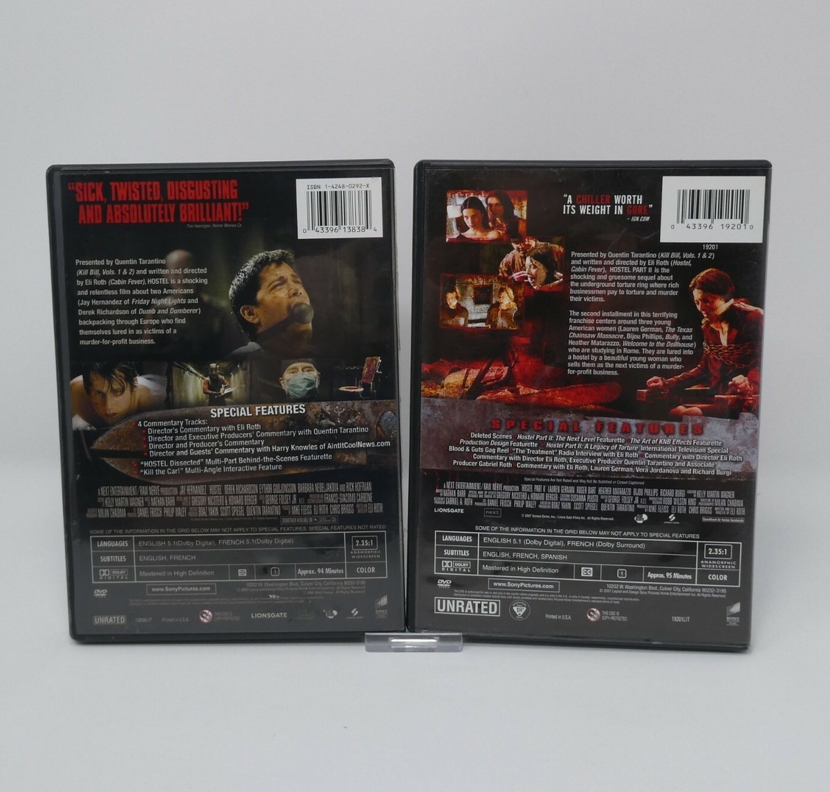 Hostel & Hostel Part 2( DVD Unrated Edition-Widescreen) Free