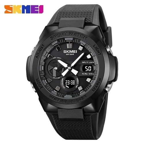 SKMEI Men's Digital Sport Watch Silicone Band Stopwatch Water Resist Wristwatch - Picture 19 of 27