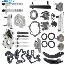 Timing Chain Kit Oil Pump Water Pump VTC Solenoid For 07-16 Cadillac Suzuki 3.6L