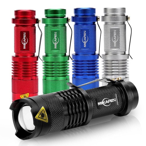 5Pack Flashlights Mini Led Flashlight 300lm 3 Modes (Light - Low Light - Stro...
