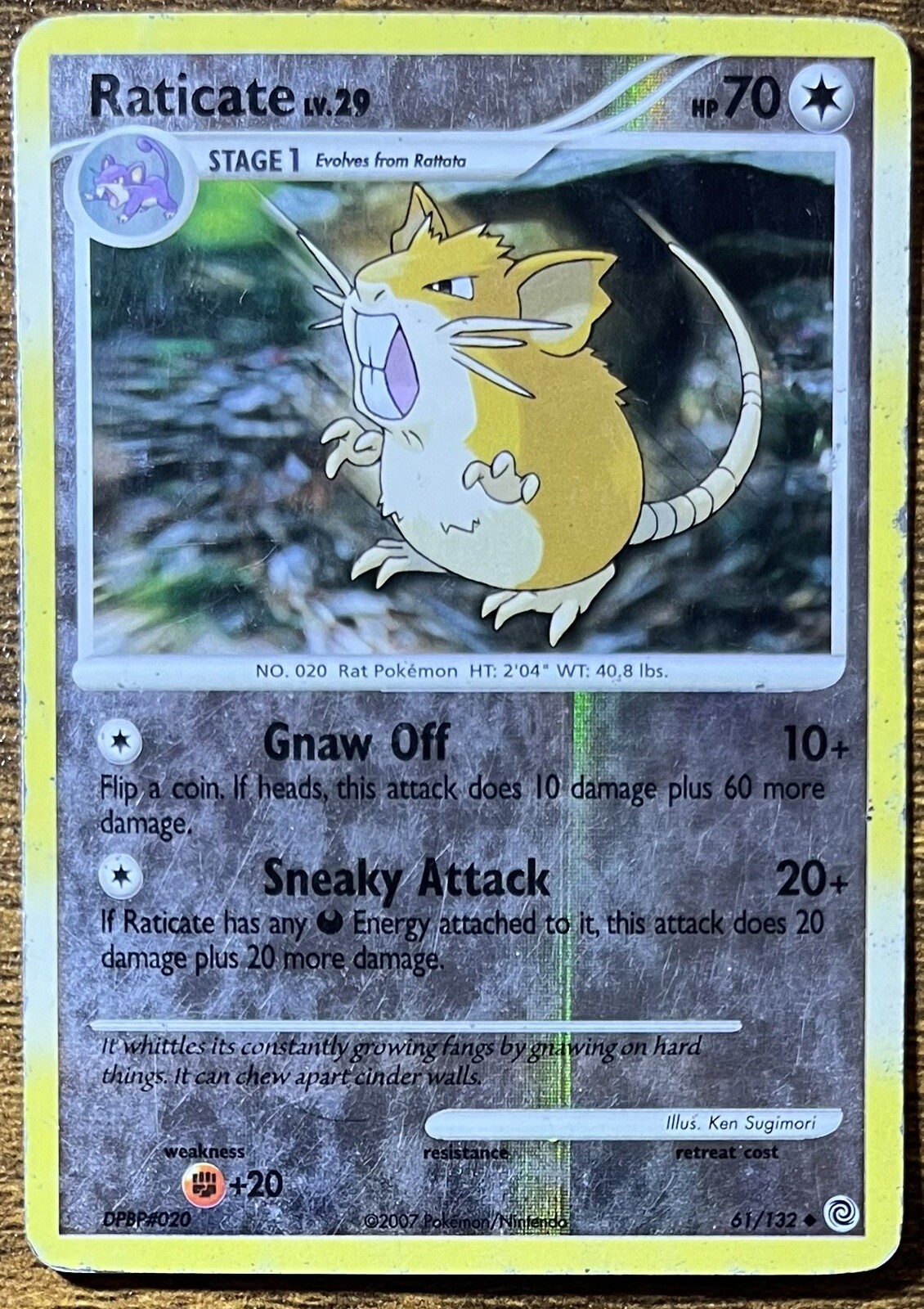 Pokemon - Raticate - 61/132 - Uncommon - Reverse Holo - Secret Wonders