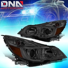 For 2010-2014 Subaru Outback Legacy Pair Projector Headlight Lamps Smoked Amber For 2010-2014 Subaru Outback Legacy Pair Projector Headlight Lamps Smoked Amber