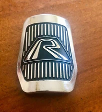 Rampar -  Head badge - Chrome - old school bmx