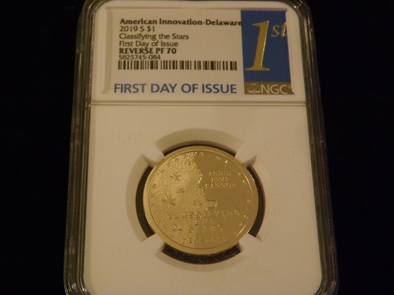 2019-S   $1 American Innovation  REVERSE PROOF     NGC PF 70 Ultra Cameo