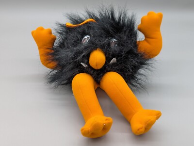 House Of Lloyd Vintage Black Monster Mask Laughing Evil Halloween Fury Plush