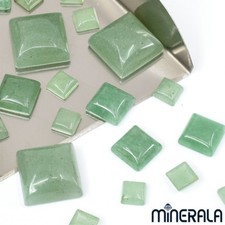 Natürliches Grün Aventurin Edelstein Quadrat Form Cabochone Verschiedene Größen