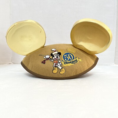 2005 50th Anniversary Hat Disneyland Mickey Mouse Golden  display picture 1