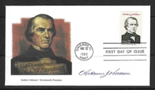 United Sates Presidents -  Andrew Johnson - FDC . Fleetwood cachet