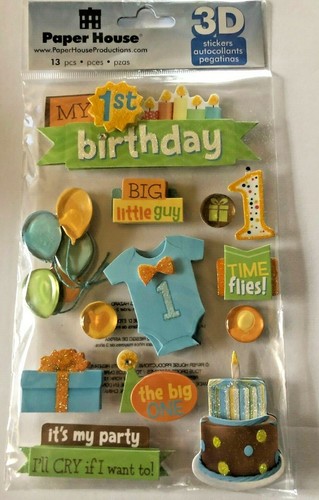 U CHOOSE PAPER HOUSE 3 D STICKER FOR SCRAP BOOKING OR CRAFTS WEDDING , SPORTS - Picture 27 of 55