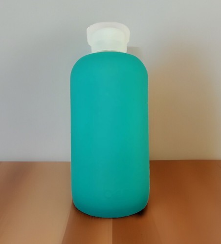 Bkr Big 1L (32 oz) bottiglia d'acqua in vetro Gramercy manicotto in silicone trasparente - Foto 1 di 3