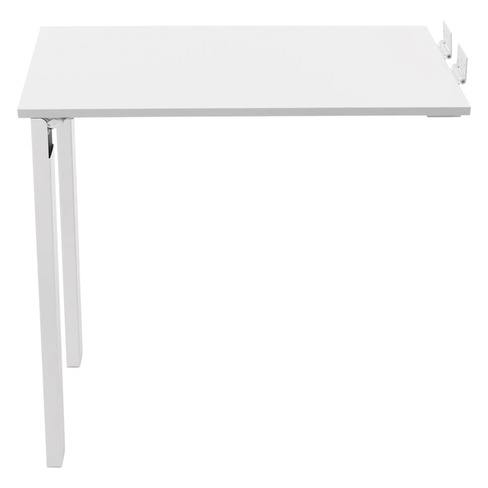 White Wall Mounted Folding Table Wood Folding Dining Table Folding Table - Image 4 of 4