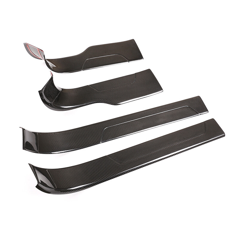 Real Carbon Fiber Door Sill Guard Cover Trim Strip For Lamborghini Urus 18-23