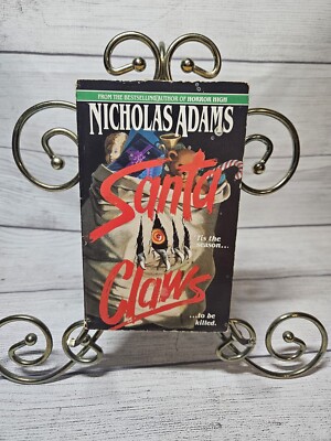 Vtg SANTA CLAWS Paperback Book by Nicholas Adams-1991 Harper Paperbacks-1st Edi
