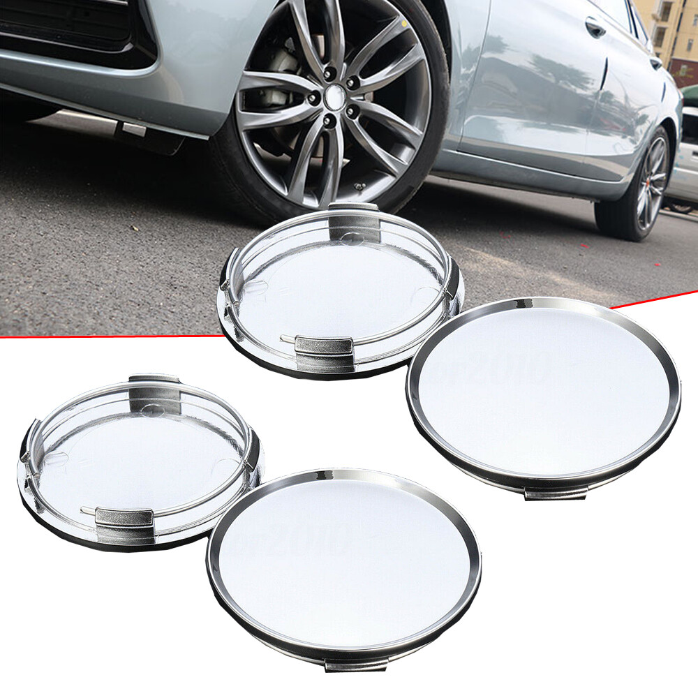 4x Universal ABS Car Wheel Center Caps Cover Tyre Tire Rims Hub Cap