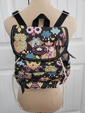 Mini mochila Lily Bloom nueva sin etiquetas - ¡Qué estampado de hoot - lindos búhos!