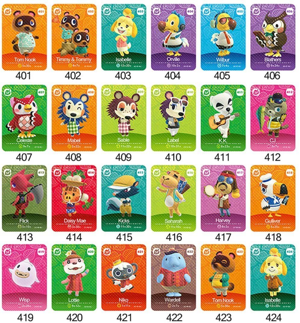 Animal Crossing Series 5 Amiibo Cards Villagers #401-424 24 NFC Cards 24  Pack | eBay