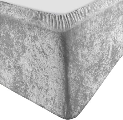 Crushed Velvet Diwan Bettgestell Wrap Elastisch Laken Rahmen Abdeckung Doppelbett King/Groß