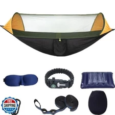 Camping Hammock with Mosquito Net - Portable Travel Hammock Bug Net - Camping