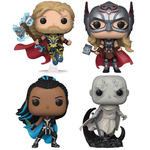 Thor 4: Love and Thunder - Thor, Mighty Thor, Gorr & Valkyrie Pop! 4-Pack (RS) - Picture 3 of 3