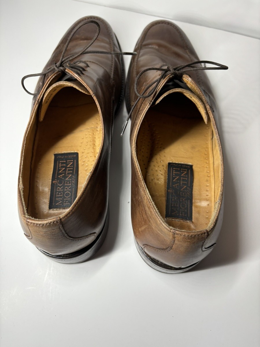MERCANTI FIORENTINI 100% Italian Crafted Dress Shoes-Sz-11 M-Tan/Brown MERCANTI FIORENTINI Brown Italian Dress Shoes Men main image 4