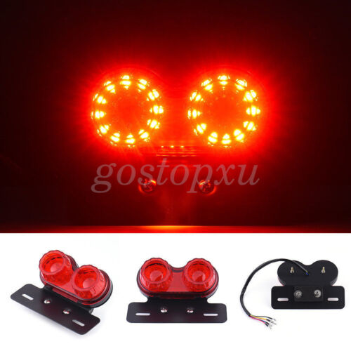 Moto LED Double Feu Stop Arrière Clignotants Tourne Signal Ampoule Freinage Lamp - Picture 3 of 9