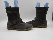 Coolway Gray Nubuck Leather Ankle Boots Womens Size 39 EUR