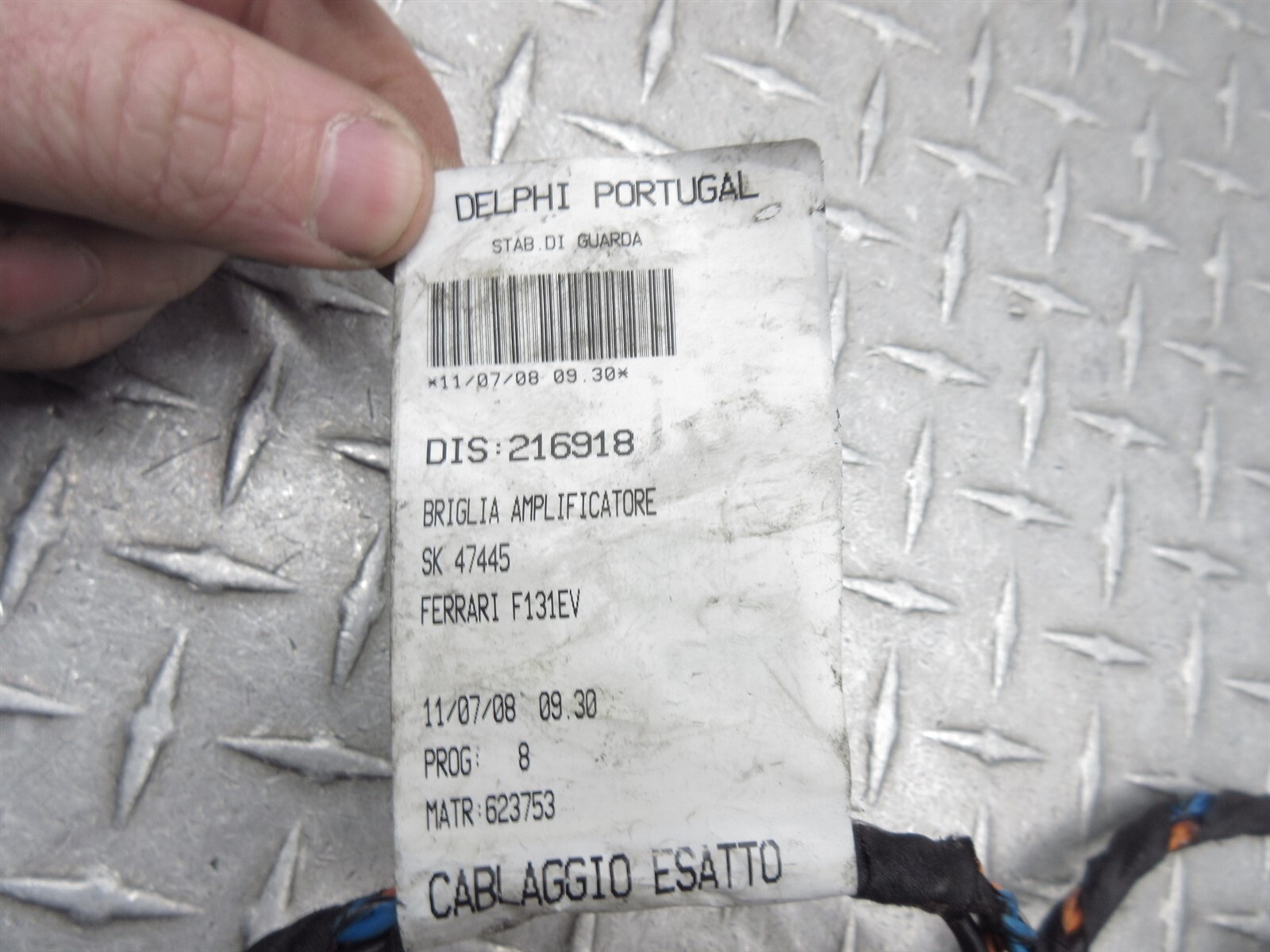 2008 Ferrari F430 Spider 216918 Amplifier Audio Wiring Harness Connector Cables
